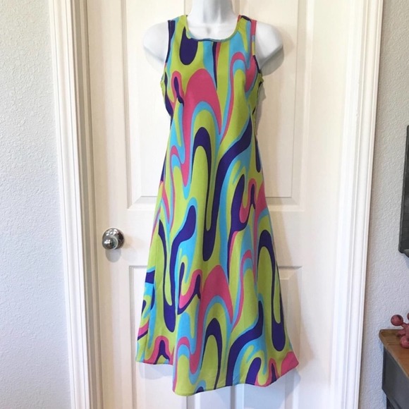 Copper Key Other - NWT Copper Key Hip Retro style Watercolor dress 12